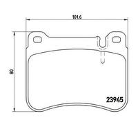 BREMBO P 50 073 Brake pad set