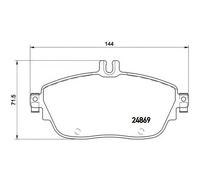 MERCEDES-BENZ SLS AMG Coupe Brembo Brake Pads Front2010-