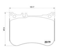BREMBO P 50 095 Brake pad set