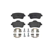 P50100 Rear Brake Pad Set 4x Pads Prepared For Wear Indicator Braking By Brembo