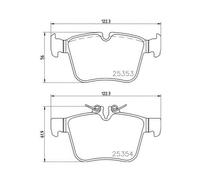 Brake pads P 50 122 BREMBO for MERCEDES-BENZ C-CLASS C-CLASS T-Model