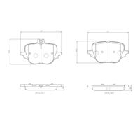 BREMBO P 50 169 Brake pad set
