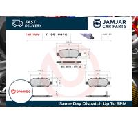 Brembo P56087E Brake Pads Set Rear With Anti-Squeak Plate Fits Nissan Leaf