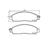 BREMBO P56120 Brake Pad Set Front Fits Nissan Leaf NV200 NV200 / Evalia
