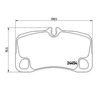 BREMBO P 65 013 Brake pad set