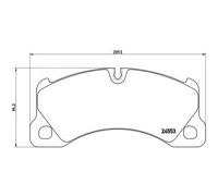 Brembo P65017 Front Disc Brake Pad - Set of 4