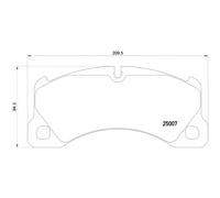 BREMBO P65021 Brake Pad Set Front Fits Audi e-Tron GT Bentley Porsche Cayenne VW