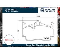 Brembo Brake Pads Set - Fits Porsche Cayman 987 2.9 Rear (2009-2012) MA1.20