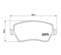 MERCEDES-BENZ CITAN Brembo Brake Pads FrontRear Panel Van 2012-
