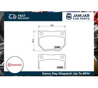 BREMBO P 78 016 Brake pad set