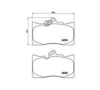 BRAKE PAD SET DISC BRAKE FOR LEXUS GS RC TOYOTA MARK/II REIZ CROWN 3.5L 6cyl GS