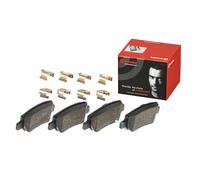 Brembo Brake Pad Set Rear With Anti-Squeak Plate 50mm Height Fits Toyota Avensis