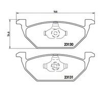 Front Brake Pad Fits VW Audi Seat Skoda A1 Fabia Octavia Golf Polo Brembo P85041
