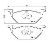Front Brake Pad Fits VW Audi Seat Skoda A1 Fabia Octavia Golf Polo Brembo P85041