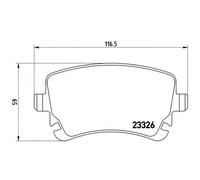 Brake pads P 85 076 BREMBO for VW AUDI