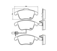 BREMBO GENUINE ORIGINAL BRAKE PADS FRONT AXLE P85113 AUDI A4 A5