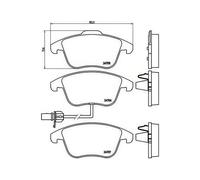 BREMBO GENUINE ORIGINAL BRAKE PADS FRONT AXLE P85113 AUDI A4 A5