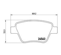 BREMBO P85114 Brake Pad Set Rear Fits Audi A1 A3 Seat Altea Altea XL Skoda VW