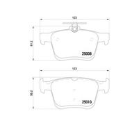 Brake Pad Set For Disc Brake Rear Fits Audi Seat Skoda VW BREMBO P85125