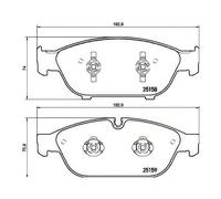 Brake pads P 85 127 BREMBO for AUDI A6 C7 A8 D4 A7 Sportback A6 C7 Avant