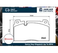 Brembo Brake Pad Set P85133 Front - Fits Audi Q5