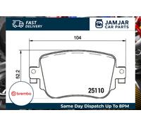 Brake pads P 85 135 BREMBO for AUDI SEAT SKODA VW