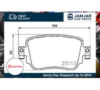 BREMBO P 85 140 Brake pad set