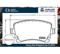 BREMBO P85143 Brake Pad Set For Disc Brake Rear Lucas System Fits Audi Bentley