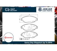 BREMBO P85144 Brake Pad Set Front Fits Seat Tarraco 1.4 e-HYBRID 1.5 TSI ACT