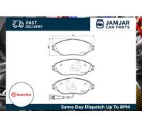 BREMBO P85144 Brake Pad Set Front Fits Seat Tarraco 1.4 e-HYBRID 1.5 TSI ACT