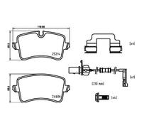 Brake pads P 85 150 BREMBO for AUDI PORSCHE