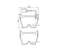 BREMBO P 85 152 Brake pad set
