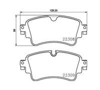 Brembo P 85 154 - Brake pad - Rear