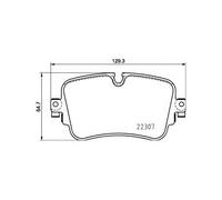 BREMBO P 85 161 Brake pad set
