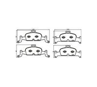 BREMBO P 85 164 Brake pad set