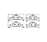 Brake pads P 85 164 BREMBO for AUDI A4 B9 A4 B9 Avant A4 Allroad B9 A5 Q5 A6 C8