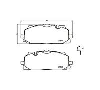 Brake Pad Set, disc brake BREMBO P 85 165 for AUDI A5 (F53, F5P) 2.0 2016-202