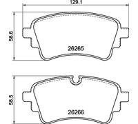 BREMBO P85186 Brake Pad Set For Disc Brake Rear For TRW Braking System Fits Audi