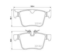 Brake pads P 86 029 BREMBO for LAND ROVER VOLVO JAGUAR POLESTAR