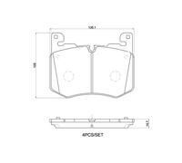 Brembo Prime Brake Pad Set P44030 Front Axle - High Quality - Free Shipping