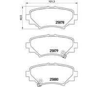 Brembo Prime Brake Pad Set P49049 Fits Mazda Rear Axle - Free Shipping