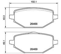 Brembo Brake Pads Set Rear P68076 – OE Quality (440602361R)