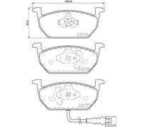 Front Brake Pads Japanparts Audi A3 8V Seat Leon Skoda Octavia III