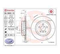 Brembo Prime Composite Vented Two-Piece Brake Disc - 09.D902.13 - OE Quality