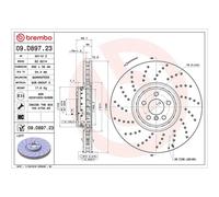 BREMBO 09.D897.23 Brake disc