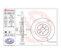 Brembo Brake Discs 10454571A