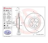 Front Brake Disc Fits Audi A4 A4 Allroad A5 A6 A7 Q5 Porsche Macan BREMBO