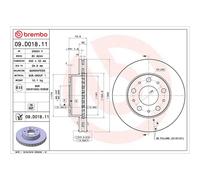 Front Brake Disc x2 300mm Fits Citroen Fiat Peugeot Ducato Boxer Brembo 09D01811
