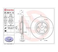 Brembo 09.B614.10 Prime Brake Disc