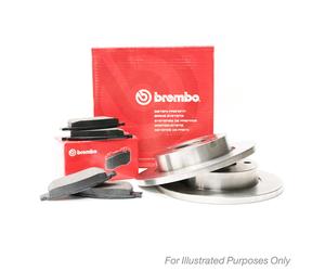 Brembo Rear Brake Disc & Pad Set/Kit Genuine OE Quality Service